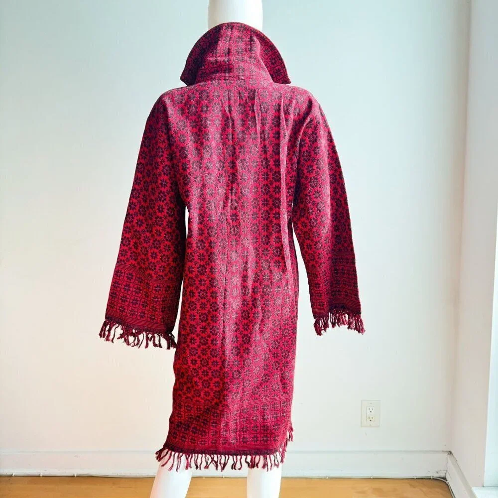 Vintage Ethnic Unique Floral Print Jacket M - Picture 8 of 9